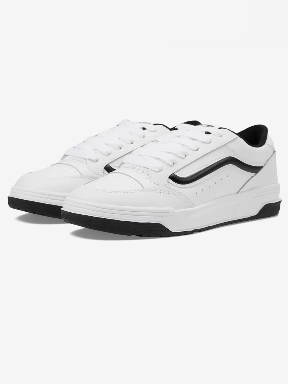 Hylane Vans White and Black Low-Top Athletic Sneakers